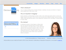 Tablet Screenshot of disclosurepolicy.org